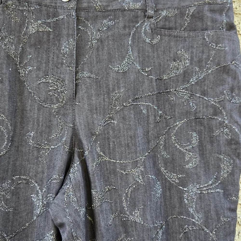 Peter Nygard Glitter Embellished Jeans - Picture 3 of 10